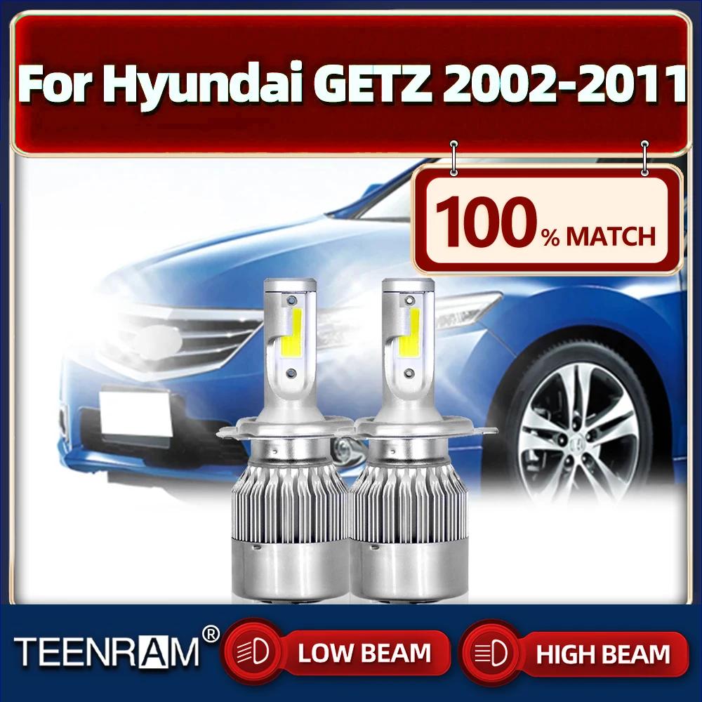  GETZ 2002-2004 2005 2006 2007 2008 2009 2010 2011, H4 LED Ʈ , 20000LM, 6000K ȭƮ, 12V, 2 